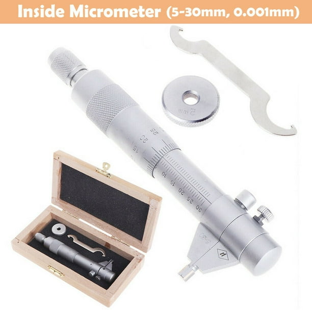 Inside Micrometer Accurate Hole Bore Internal Diameter Gage Gauge 5-30mm Range 0.01mm Precision Inside Micrometer Accurate Hole Bore Internal Diameter Gage Gauge 5-30mm Range 0.01mm Precision